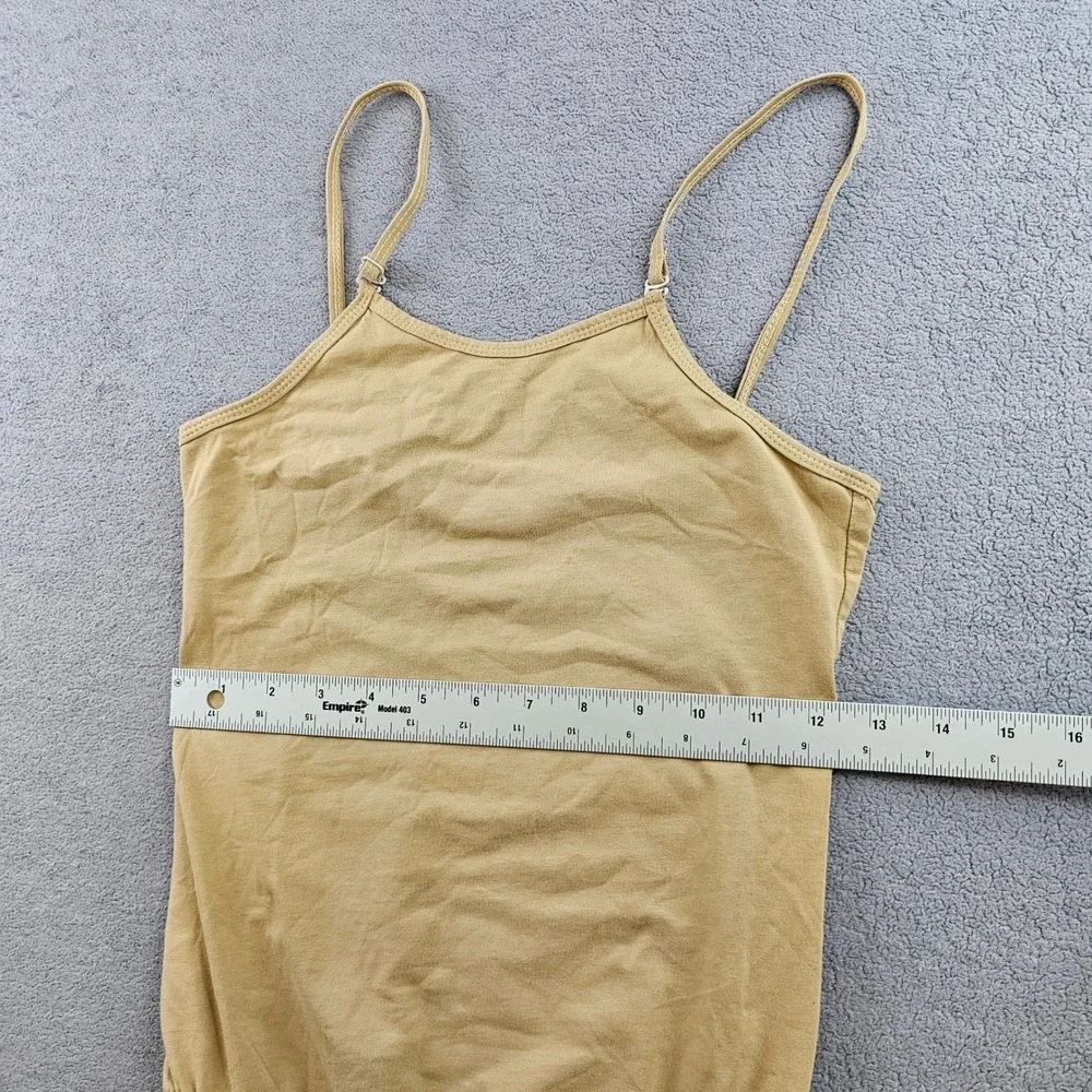 Girls an‎ Nude Camisole Dance Leotard Adjustable Straps Stretch Bodysuit